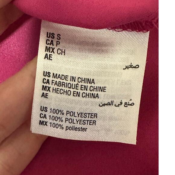 And Now This Fuchsia buttoned long sleeves blouse size Small - Picture 4 of 14